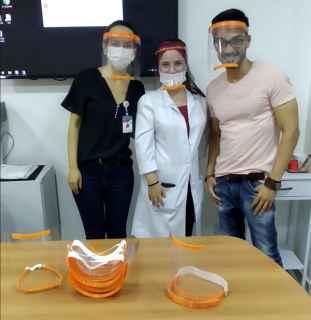 coronavírus, novo coronavírus, pandemia de Covid-19, Covid-19, MS 3D contra o Coronavírus, doação, insumos, impressoras 3D, fabricação, face shields, máscaras para profissionais de saúde